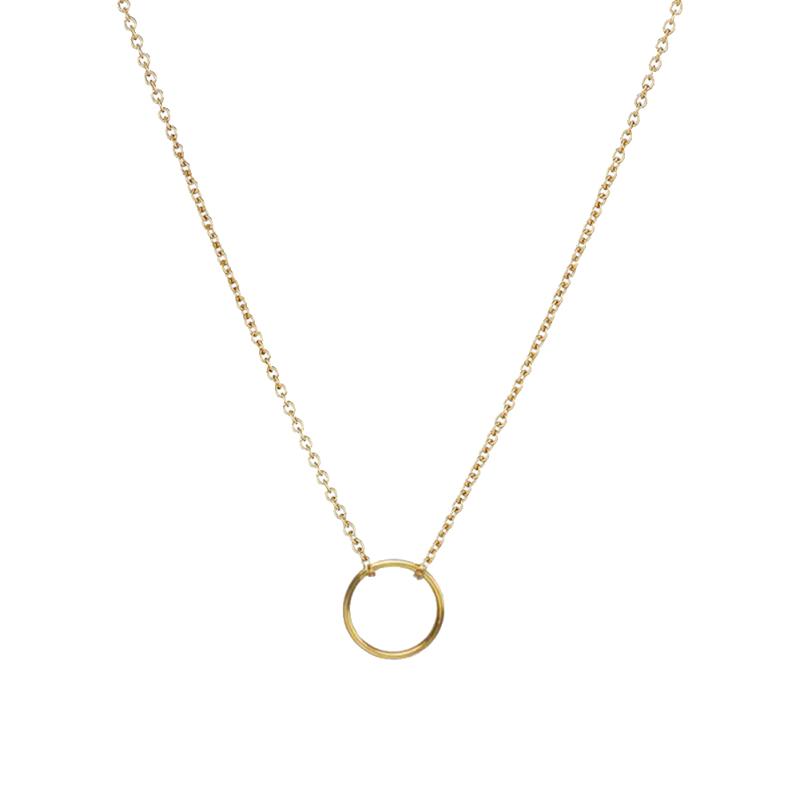 Pendant Necklaces Trendy Simple Women Alloy Necklace Geometric Round Clavicle Chain, Silver
Pendant Necklaces Trendy Simple Women Alloy Necklace Geometric Round Clavicle Chain, Silver