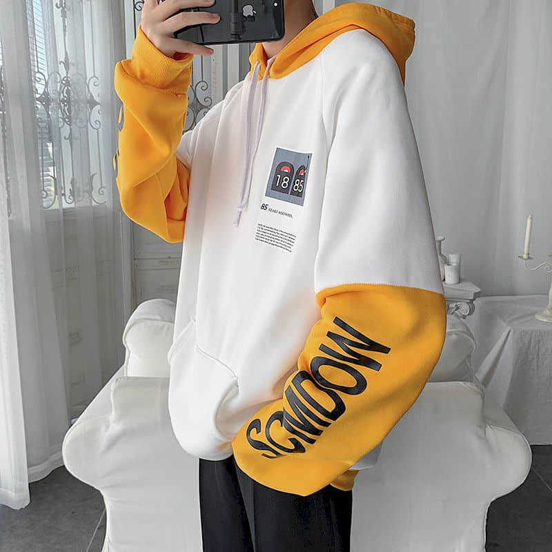 StreetWear Men clothing Hoodies hip pop sweatshirt Korean Jacket Long Sleeve T-shirt Spring Autumn Loose Clothes Male Student 210526