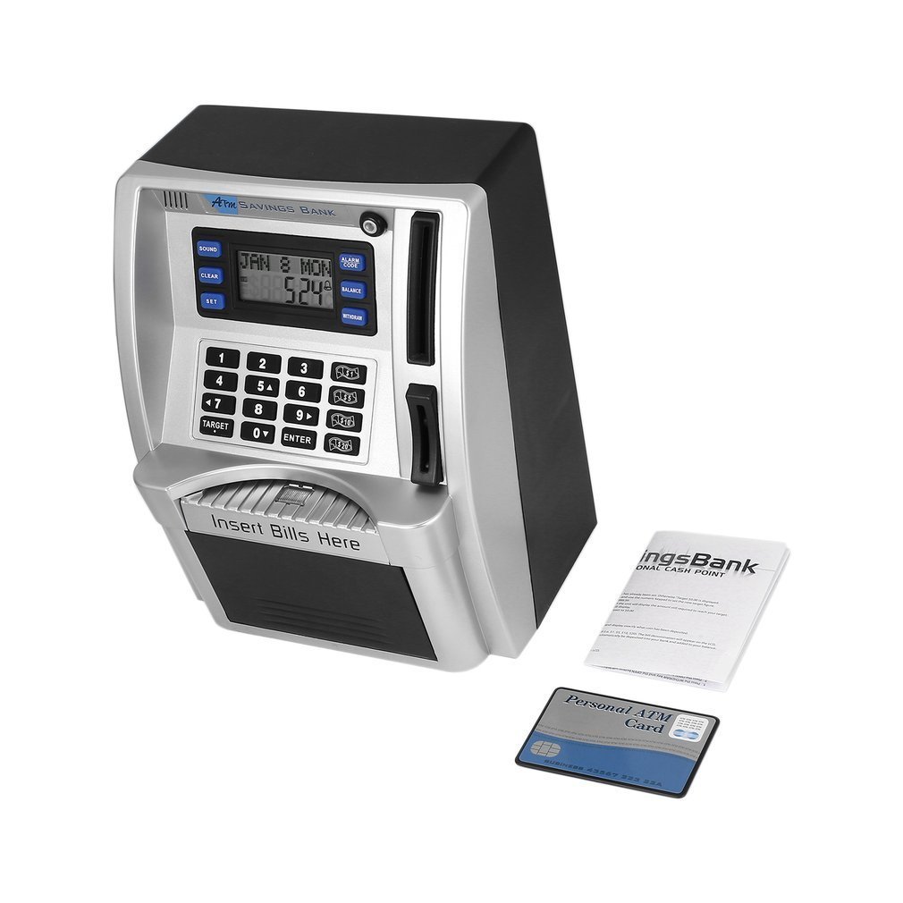 ABS ATM Savings Bank Toys Kids Talking ATM Savings Bank Insert Bills Perfect for Kids Gift Own Personal Cash Point Drop Shipping 201125
ABS ATM Savings Bank Toys Kids Talking ATM Savings Bank Insert Bills Perfect for Kids Gift Own Personal Cash Point Drop Shipping 201125