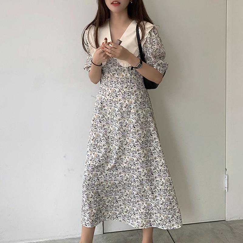 Casual Dresses 2022 Korean Summer Dress Romantic Women Sweet French Doll Collar Floral Girl For Elegant Print Vestido 15168, Black;gray
Casual Dresses 2022 Korean Summer Dress Romantic Women Sweet French Doll Collar Floral Girl For Elegant Print Vestido 15168, Black;gray