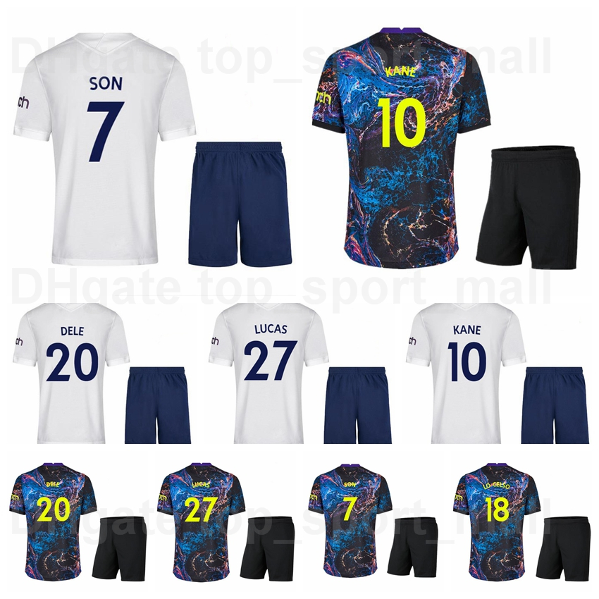2021-2022 Men Soccer 10 Harry Kane Jersey Set Home 7 Son Heung-Min 27 Lucas Moura 24 Serge Aurier 4 Toby Alderweireld 3 Sergio Reguilon Club, Black
2021-2022 Men Soccer 10 Harry Kane Jersey Set Home 7 Son Heung-Min 27 Lucas Moura 24 Serge Aurier 4 Toby Alderweireld 3 Sergio Reguilon Club, Black
