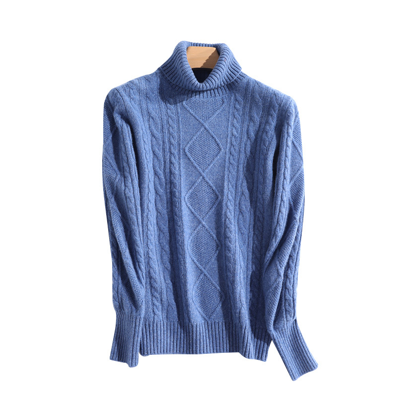 100% Merino Wool Cashmere Sweater Women Winter Warm Turtleneck Long Sleeve Ladies Pullover knitted Autumn Jumper Vintage Sweater 210218
