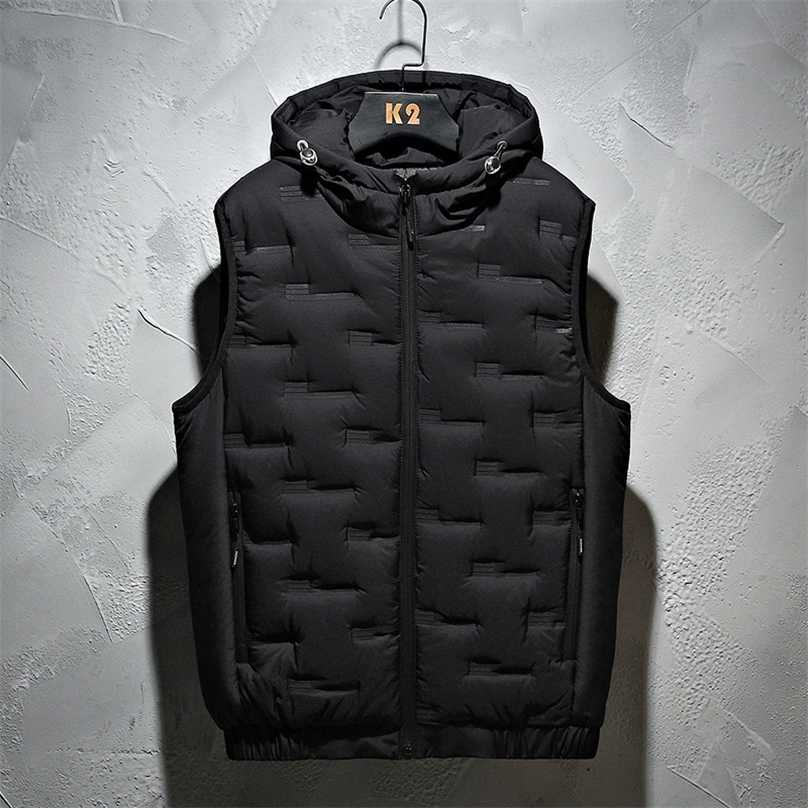 Winter Hooded Vest Men Solid Waterproof Warm Vest Padded Sleeveless Jacket Casual Waistcoat Thicken Parkas Men Clothing 211111, Gray
Winter Hooded Vest Men Solid Waterproof Warm Vest Padded Sleeveless Jacket Casual Waistcoat Thicken Parkas Men Clothing 211111, Gray