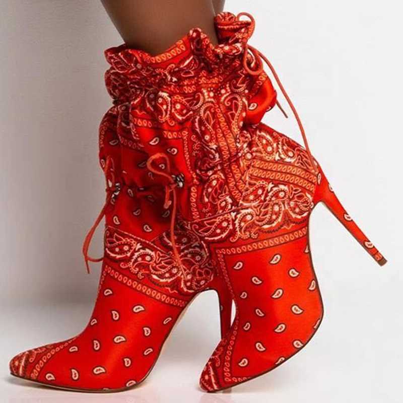 Boots Camouflage Turnover Elastic Tight Band Sexy Short Booties Women High Heel Bandana Shoes Fashion Ankle, Multi
Boots Camouflage Turnover Elastic Tight Band Sexy Short Booties Women High Heel Bandana Shoes Fashion Ankle, Multi
