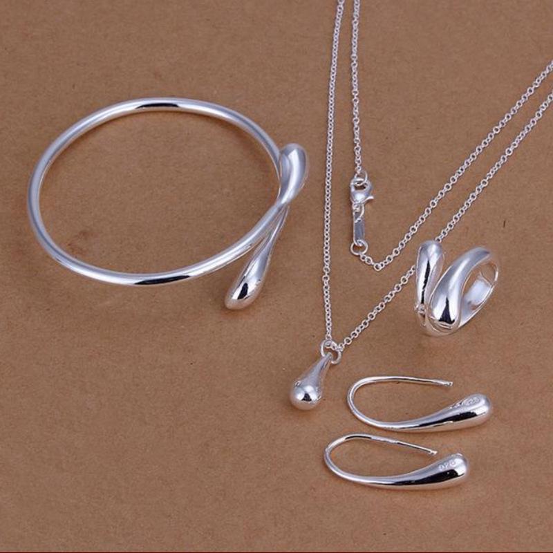 Earrings & Necklace 925 Sterling Silver Wedding Women High-quality Classic Drop Bracelets Rings Fashion Jewelry Sets, As pic
Earrings & Necklace 925 Sterling Silver Wedding Women High-quality Classic Drop Bracelets Rings Fashion Jewelry Sets, As pic