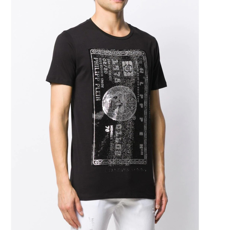 Casual Fashion Trend New Men's Short Sleeve Men's Round Neck T-shirt PP Hot Rhinestone Skull Men's T-shirt2021pp, Silver
Casual Fashion Trend New Men's Short Sleeve Men's Round Neck T-shirt PP Hot Rhinestone Skull Men's T-shirt2021pp, Silver