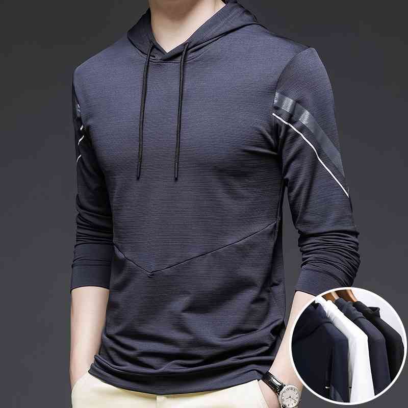 Autumn new sweater long sleeve T-shirt Korean fashion handsome ice silk t-shirt men's autumn Hoodie, 5806 black
Autumn new sweater long sleeve T-shirt Korean fashion handsome ice silk t-shirt men's autumn Hoodie, 5806 black