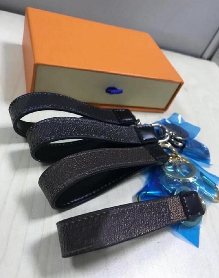Long Key Chain Car Ring Women Holding Bag Pendant Charm Accessories Leather Metal keychains with Boxes