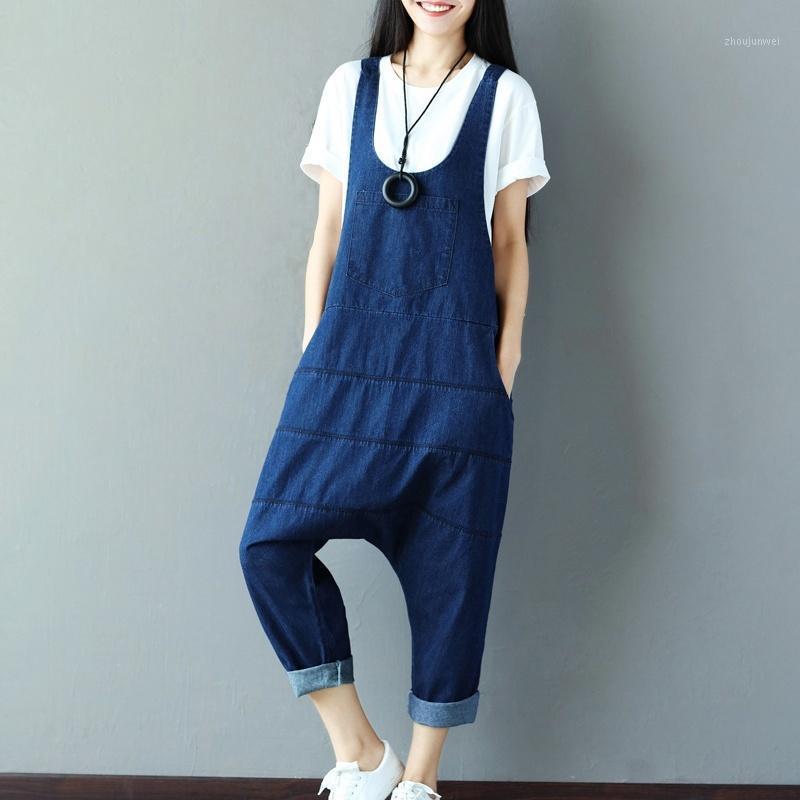 Women's Jumpsuits & Rompers Denim Loose Women Jumpsuit Plus Size Low Crotch Patchwork Solid Color Classic All Matches Fashion Tide Overalls
Women's Jumpsuits & Rompers Denim Loose Women Jumpsuit Plus Size Low Crotch Patchwork Solid Color Classic All Matches Fashion Tide Overalls