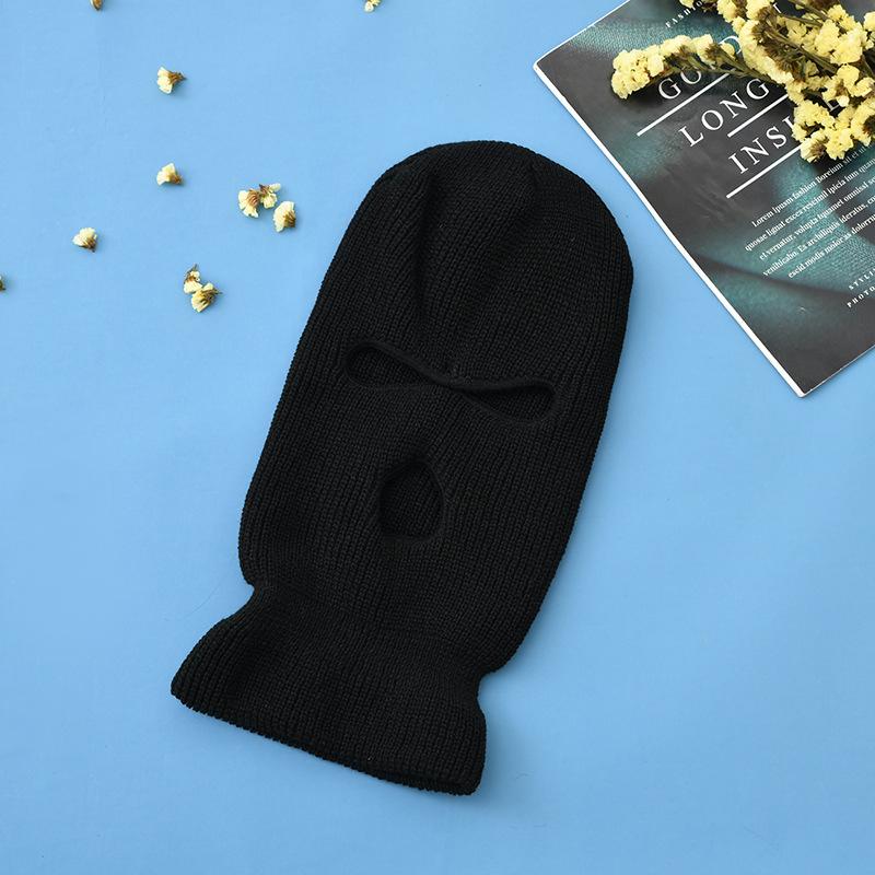 Cycling Caps Masks Outdoor Ski Mask Knitted Face Neck Cover Winter Warm Balaclava Full Skiing Hiking Sports Hat Cap Windproof