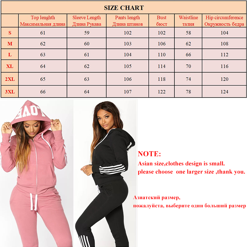 Autumen Two Piece Set Tracksuits Women Sets Love Print Hoodie Jacket Pants Sweatshirt Set Female Sports Suit for Women Clothing 201112