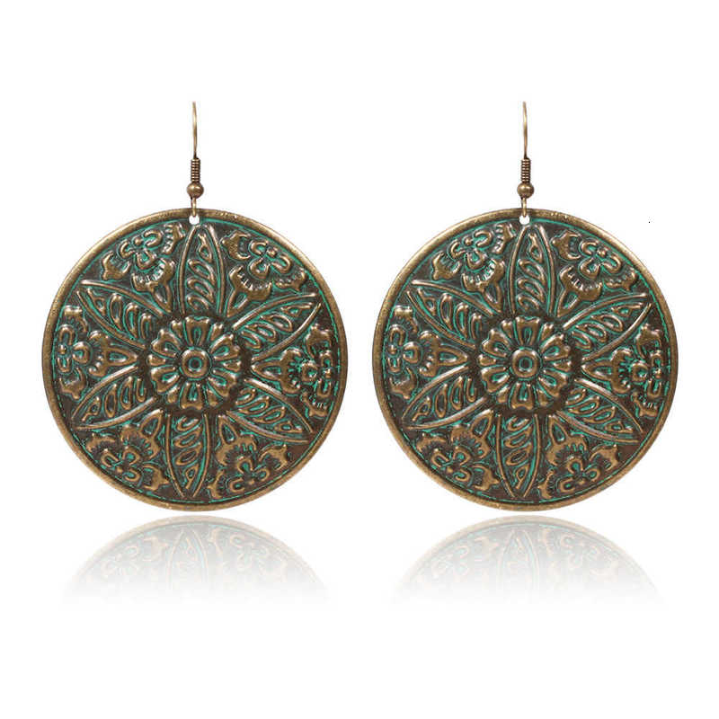 earring national style exquisite round atmosphere simple fashion versatile earrings, Golden
earring national style exquisite round atmosphere simple fashion versatile earrings, Golden