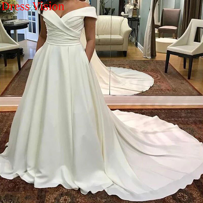 2021 Satin Wedding Off the Shoulder Vestido Novia Marie Robe De Soiree Bride to Be Nzjv, Same as image
2021 Satin Wedding Off the Shoulder Vestido Novia Marie Robe De Soiree Bride to Be Nzjv, Same as image