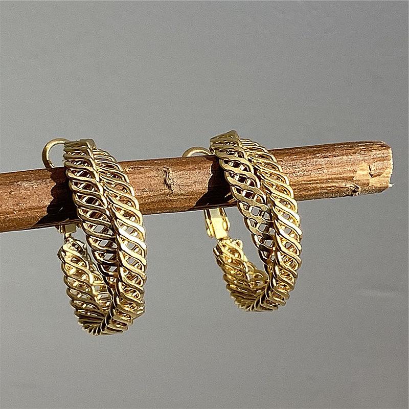 Hoop & Huggie Arrival Zeojrlly Earrings Fashion Trendy Metal Round Women Design Cross Woven Retro Jewelry, Golden;silver
Hoop & Huggie Arrival Zeojrlly Earrings Fashion Trendy Metal Round Women Design Cross Woven Retro Jewelry, Golden;silver