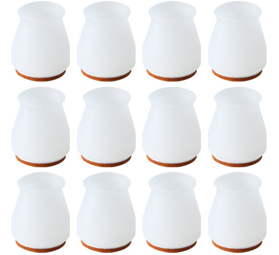 16 Pcs Silicone Chair Leg Protectors for Hardwood Floors Free Moving Non Slip Table Leg Covers Smooth Moving for Chair Feet