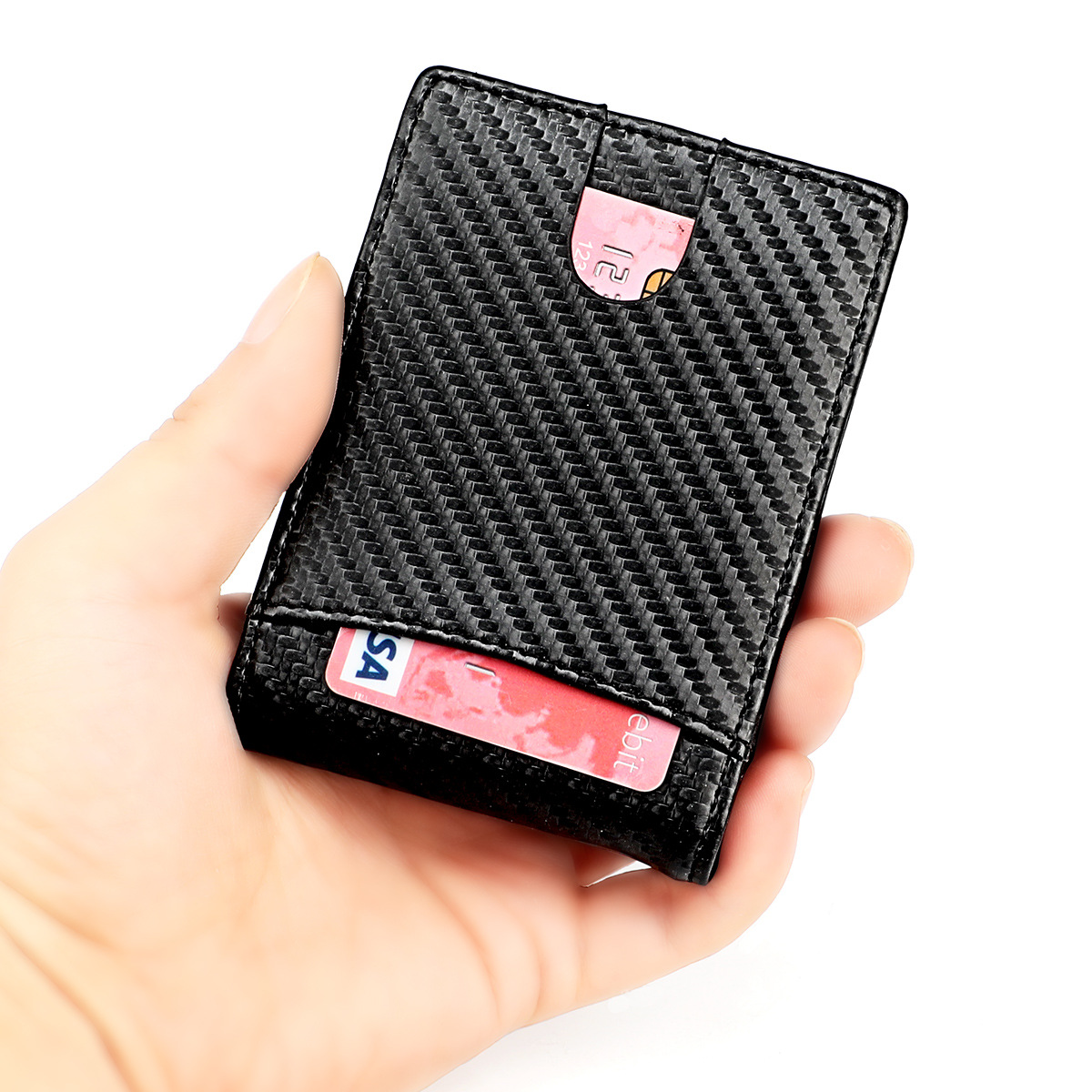 Men's Wallet Pattern Fiber Brushed Cowhide New Carbon Wallet Short Anti-theft RFID Wallet Jnpuc, Red;black
Men's Wallet Pattern Fiber Brushed Cowhide New Carbon Wallet Short Anti-theft RFID Wallet Jnpuc, Red;black