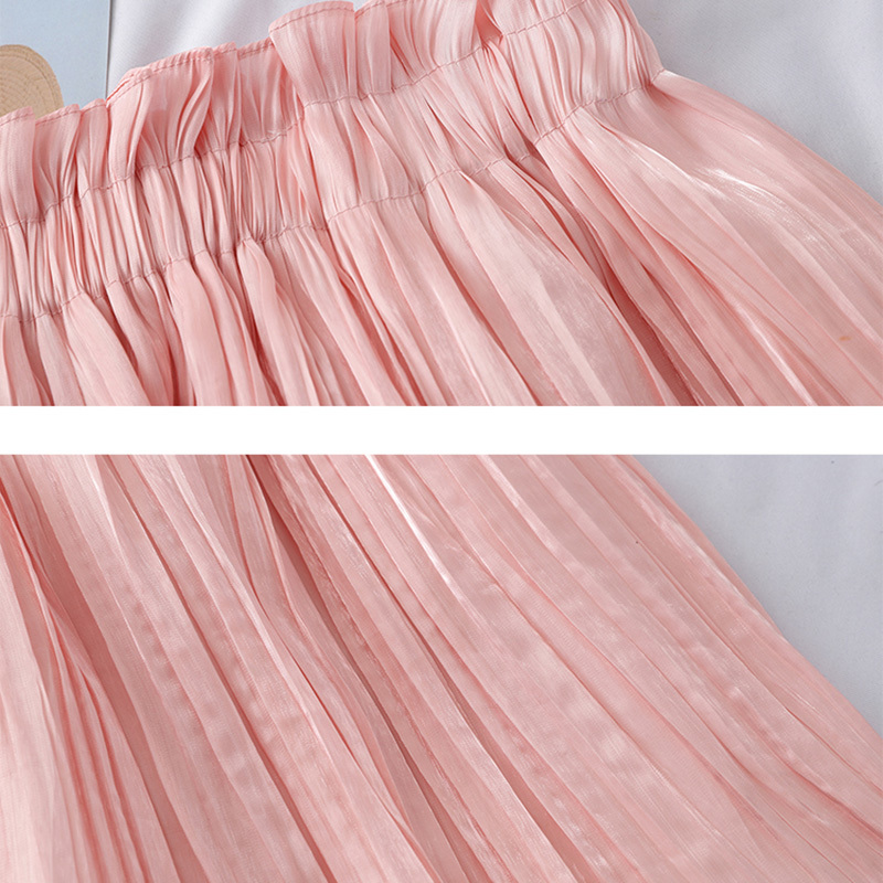 Heliar Women Sparkles Pleated Skirts Elastic Waist Night Club Dance Shining Skirts Sexy Mini Skirts For Women Spring 210306