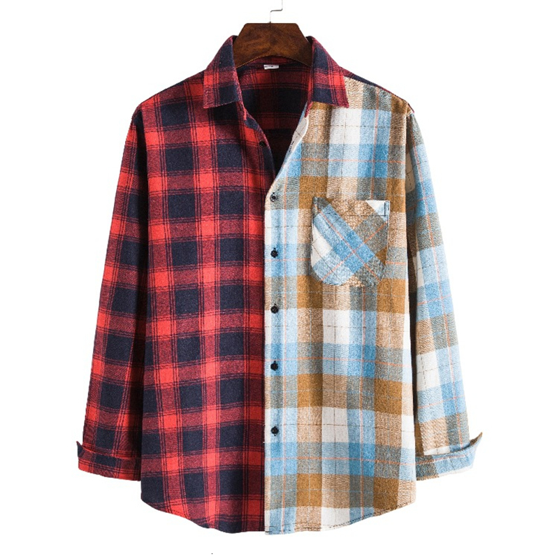 2021 Koszule Men Women Patchwork Vintage Long Sleeve Autumn New Mens Oversized Flannel Style Man Shirt Blusas Jzoo, C1609-1
2021 Koszule Men Women Patchwork Vintage Long Sleeve Autumn New Mens Oversized Flannel Style Man Shirt Blusas Jzoo, C1609-1