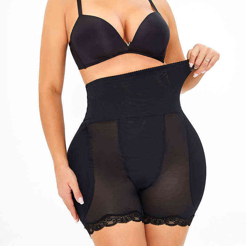 Tummy Control High Waist Shaping Panty Butt and Hip Pads Tummy Tuck Panties Tummy Control Underwear High Waisted Slimming Panty 211112