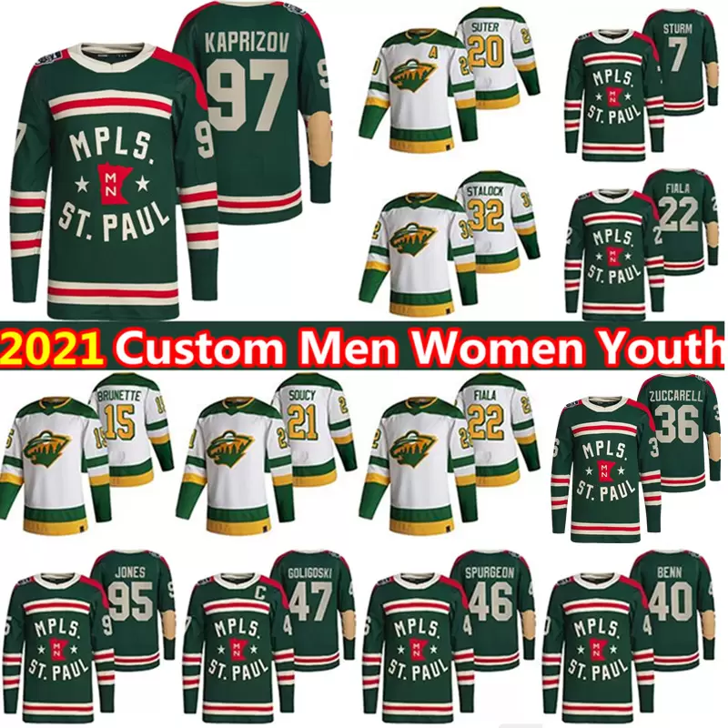Custom Winter Classic Minnesota Wild Jersey Kirill Kaprizov Ryan Suter Mats Zuccarello Zach Parise Matt Dumba Devan Dubnyk Joel Eriksson Ek Foligno Hockey Jerseys, Youth colour 1
Custom Winter Classic Minnesota Wild Jersey Kirill Kaprizov Ryan Suter Mats Zuccarello Zach Parise Matt Dumba Devan Dubnyk Joel Eriksson Ek Foligno Hockey Jerseys, Youth colour 1