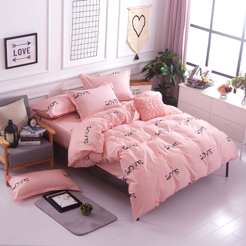 Pink Love Winter Bedroom Bedding Set Egyptian Cotton Full Size Bed Set Simple Sheet, Pillowcase & Duvet Cover Sets Girl Quality 210309
Pink Love Winter Bedroom Bedding Set Egyptian Cotton Full Size Bed Set Simple Sheet, Pillowcase & Duvet Cover Sets Girl Quality 210309