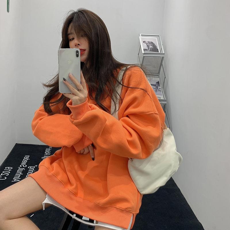 Women's Hoodies & Sweatshirts Autumn Women Loose O-neck Solid Full Sleeve Sweatshirt Female Pullovers Casual Tops Tracksuit, Black
Women's Hoodies & Sweatshirts Autumn Women Loose O-neck Solid Full Sleeve Sweatshirt Female Pullovers Casual Tops Tracksuit, Black