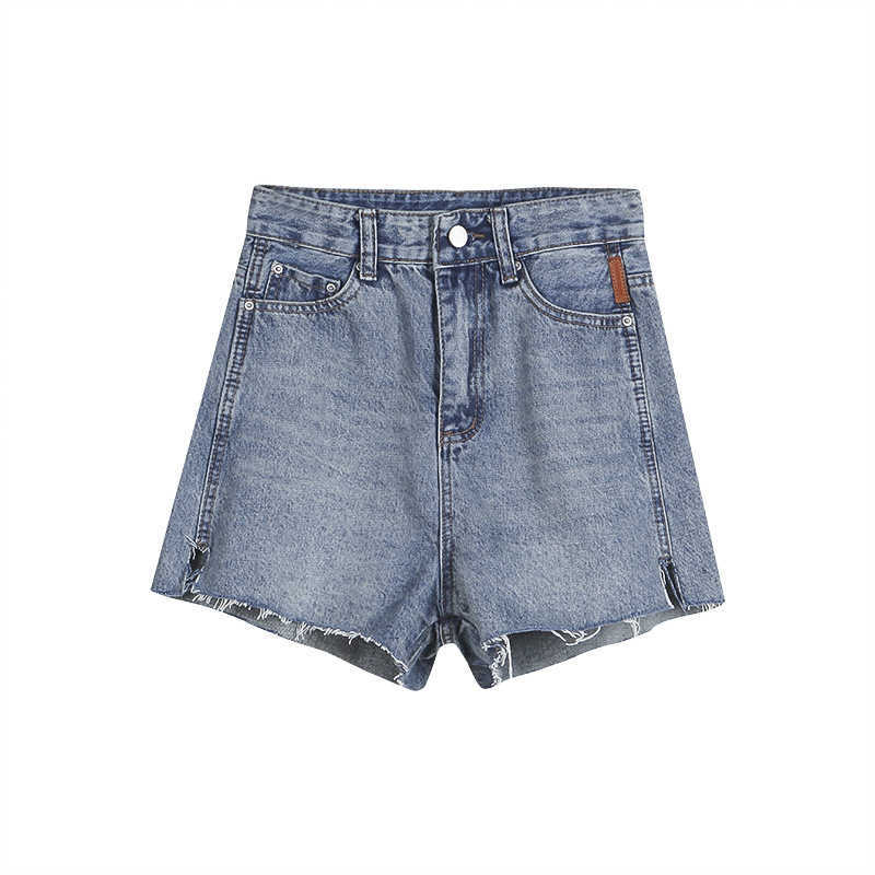 High Waist Silm Denim Short Jeans for Women Fashion All-match Shorts Elegant Casual Loose Wide Leg Pants Female Summer 210525