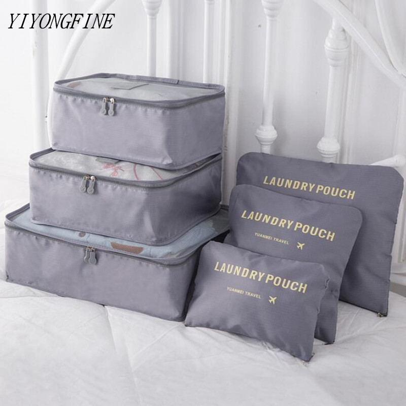 6PCs/Set Travel Bag Clothing Organizer Multifunctional Storage Bag High Capacity Mesh Packing Cubes Unisex Luggage Organizer Bag C0315, Gray
6PCs/Set Travel Bag Clothing Organizer Multifunctional Storage Bag High Capacity Mesh Packing Cubes Unisex Luggage Organizer Bag C0315, Gray