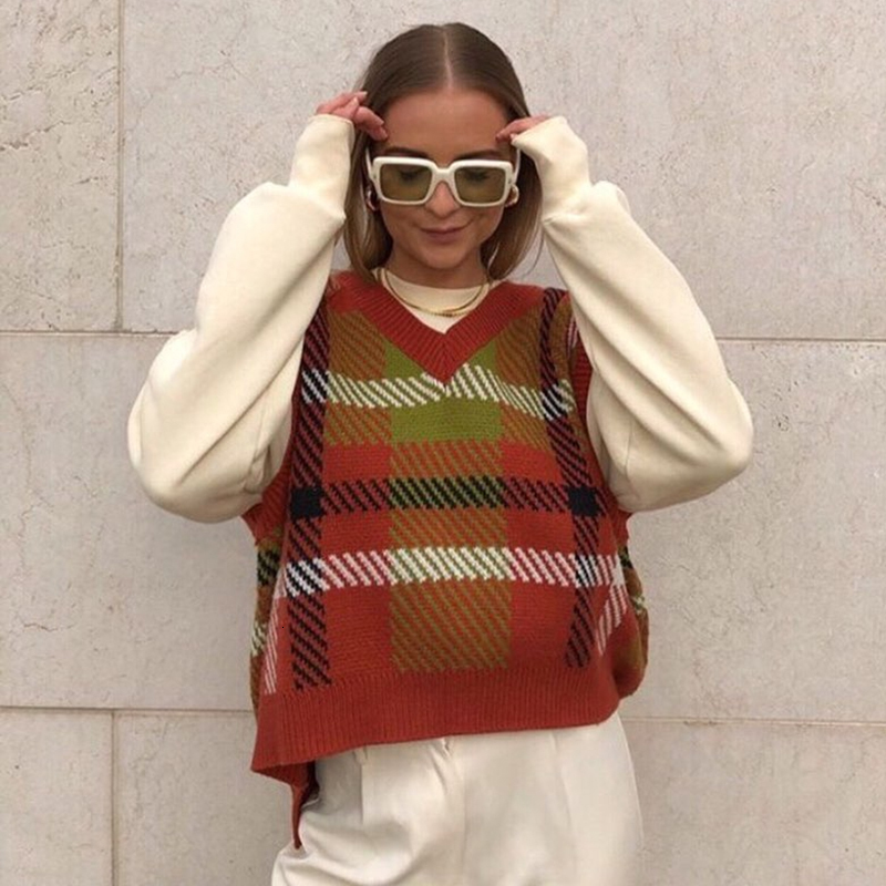 2021 New v Neck Irregular Striped Vintage Loose Sleeveless Inside Warm Casual Winter Women Sweater Fd20, As picture
2021 New v Neck Irregular Striped Vintage Loose Sleeveless Inside Warm Casual Winter Women Sweater Fd20, As picture