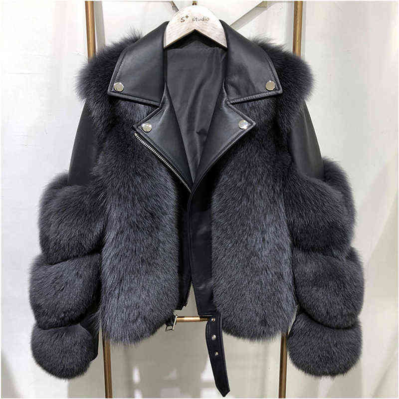 Women Faux Fur Coat with Fox Fur Winter Fashion Motocycle Style Luxury Fox Fur Leather Jackets Woman Trendy Overcoats 211215, Bean green
Women Faux Fur Coat with Fox Fur Winter Fashion Motocycle Style Luxury Fox Fur Leather Jackets Woman Trendy Overcoats 211215, Bean green