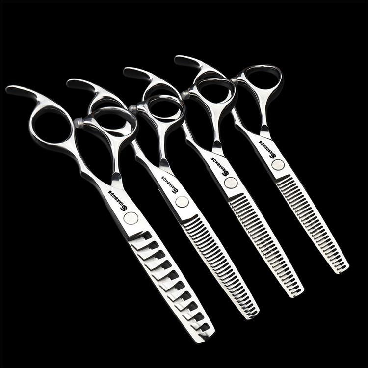 Hair Scissors 6 Inch Professional Hairdresser Barber Haircut Thinning Set Cut And Thin Anti-slip Wear-resistant
