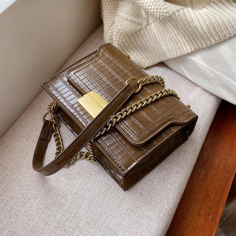 Retro Fashion Square Crossbody bag 2021 New Quality PU lLeather Women's Handbag Crocodile pattern Chain Shoulder Messenger Bag, Black
Retro Fashion Square Crossbody bag 2021 New Quality PU lLeather Women's Handbag Crocodile pattern Chain Shoulder Messenger Bag, Black