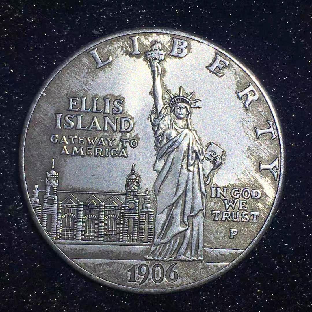 collectible coins 1906 american commemorative coins liberty 1 dollar copy coin ellis island antique morgan silver money christmas gift
collectible coins 1906 american commemorative coins liberty 1 dollar copy coin ellis island antique morgan silver money christmas gift