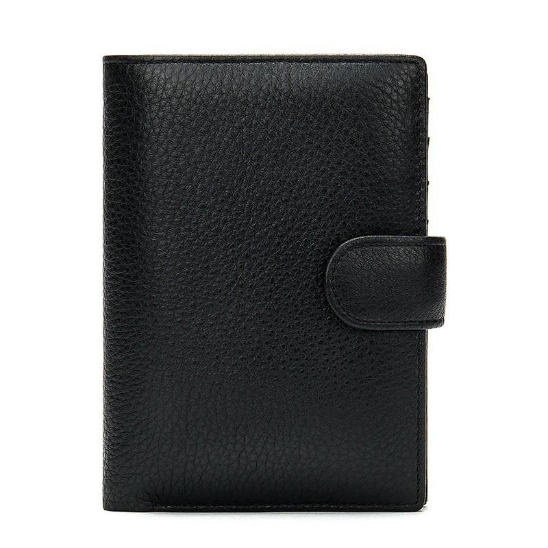 Men's Classic Portofino Mini Wallet in Premium Leather with Built-in Passport Slot
