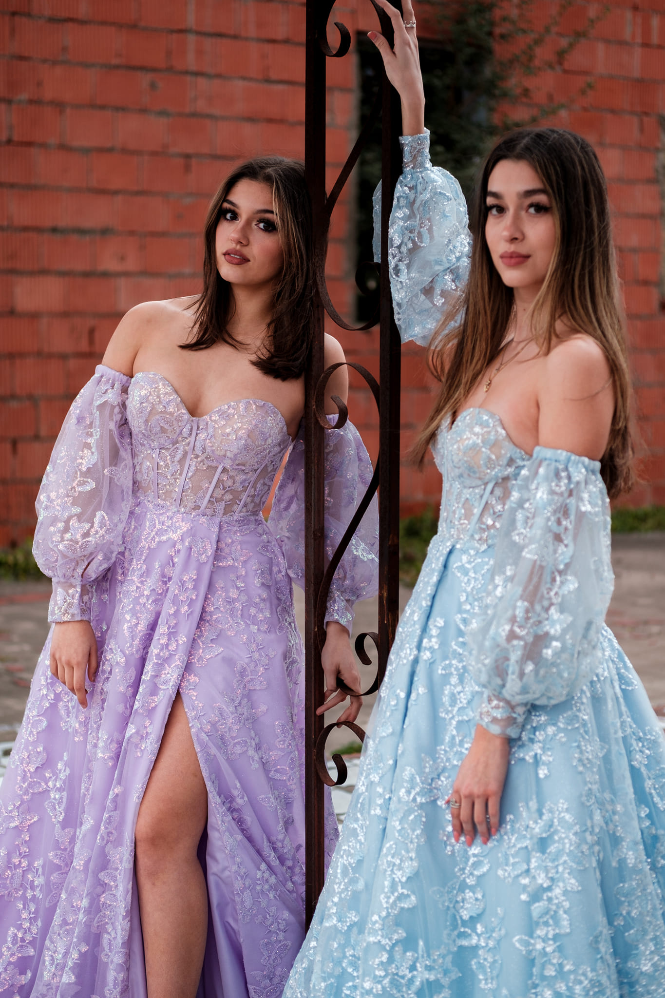 Sweetheart Lilac Long Evening Party Dress Embroidered Butterfly 2k26 Robe De Soiree Detachable Sleeves Lavender Prom Dresses Lady Met Gala Pageant Bon