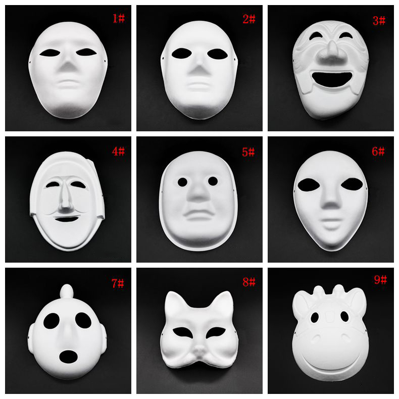 Halloween Full Face Masks DIY Hand-Painted Pulp Plaster Covered Paper Mache Blank Mask White Masquerade Masks Plain Party Mask DBC VT1088
Halloween Full Face Masks DIY Hand-Painted Pulp Plaster Covered Paper Mache Blank Mask White Masquerade Masks Plain Party Mask DBC VT1088