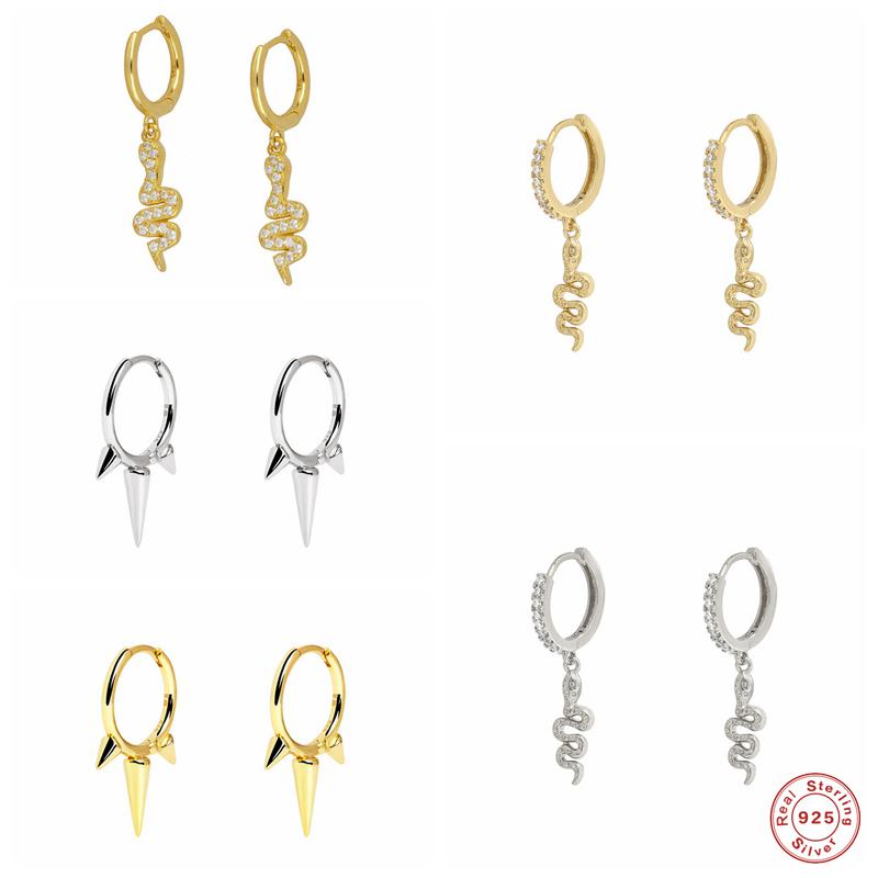 Aide 925 Sterling Silver Zircon Snake Pendant Hoop Earrings For Women Pendiente Piercing Animal Earring European Party Jewelry
Aide 925 Sterling Silver Zircon Snake Pendant Hoop Earrings For Women Pendiente Piercing Animal Earring European Party Jewelry