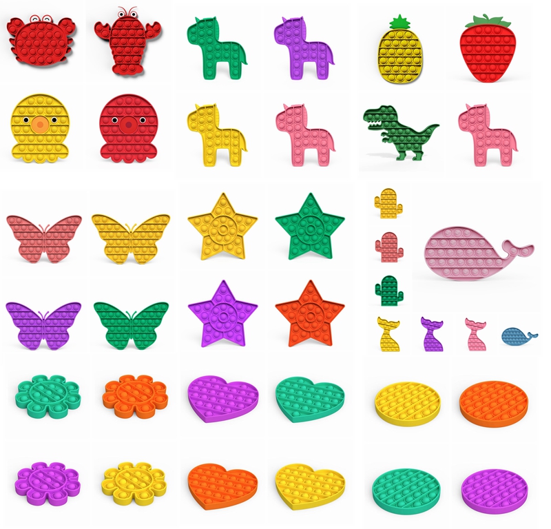 Fidget Toys Stress Reliever Sensory Toys with Simple Dimple Silicone Squeeze Anti-Anxiety Toys for Adults and Autistic Children
Fidget Toys Stress Reliever Sensory Toys with Simple Dimple Silicone Squeeze Anti-Anxiety Toys for Adults and Autistic Children