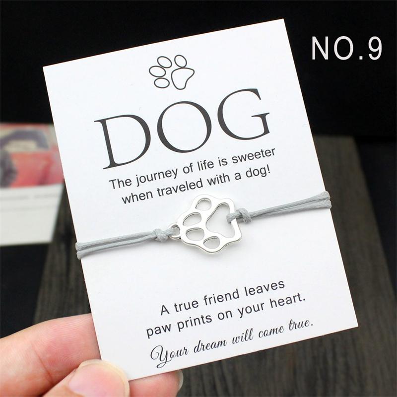 Charm Bracelets Fashion Female Cute Pets Bracelet Mini Dog Cat Print Elastic Lover Jewelry Gift With Card, Golden;silver
Charm Bracelets Fashion Female Cute Pets Bracelet Mini Dog Cat Print Elastic Lover Jewelry Gift With Card, Golden;silver