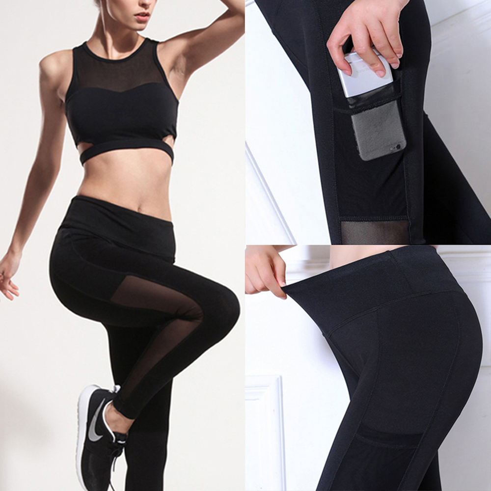 Womens sports mesh leggings yoga pants Gym Workout leg Running sport Pants fitness Sexy Tights trousers for woman activewear, Black
Womens sports mesh leggings yoga pants Gym Workout leg Running sport Pants fitness Sexy Tights trousers for woman activewear, Black