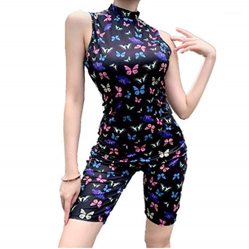 Women Full Butterflies Summer Fashion Trends Black Sleeveless Mock Neck Bodycon Workout Jumpsui Shorts Women' Jumpsuits & Rompers, As pic
Women Full Butterflies Summer Fashion Trends Black Sleeveless Mock Neck Bodycon Workout Jumpsui Shorts Women' Jumpsuits & Rompers, As pic