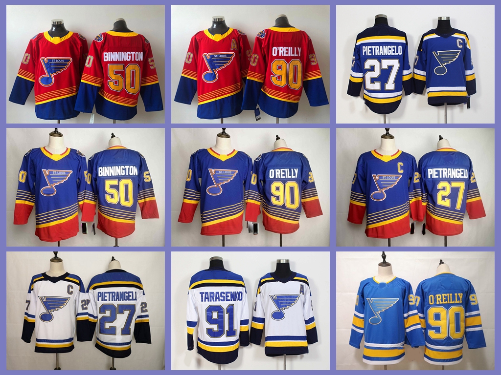 Hockey Jerseys St. Louis Blues 90 Ryan O'Reilly 91 Vladimir Tarasenko 50 Binnington 55 Colton Parayko 27 Alex Pietrangelo 47 Torey Krug, As photo
Hockey Jerseys St. Louis Blues 90 Ryan O'Reilly 91 Vladimir Tarasenko 50 Binnington 55 Colton Parayko 27 Alex Pietrangelo 47 Torey Krug, As photo
