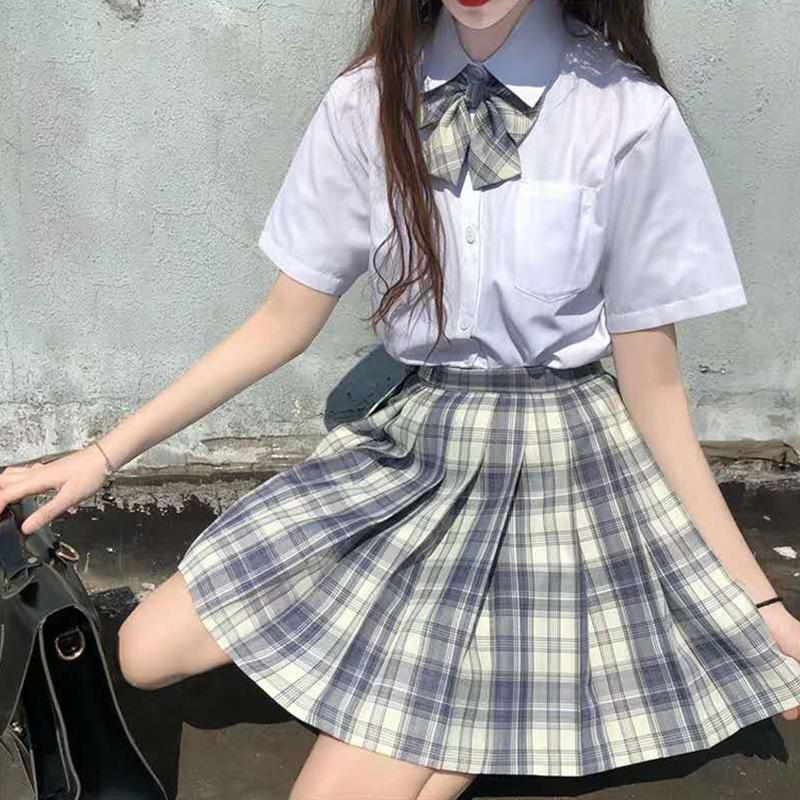 Skirts Women Skirt Plaid Pleated A-lineanti-burnout High Waist Student Sweetly Summer Kawaii Mujer Jk Girl Short 2021 #T2
Skirts Women Skirt Plaid Pleated A-lineanti-burnout High Waist Student Sweetly Summer Kawaii Mujer Jk Girl Short 2021 #T2
