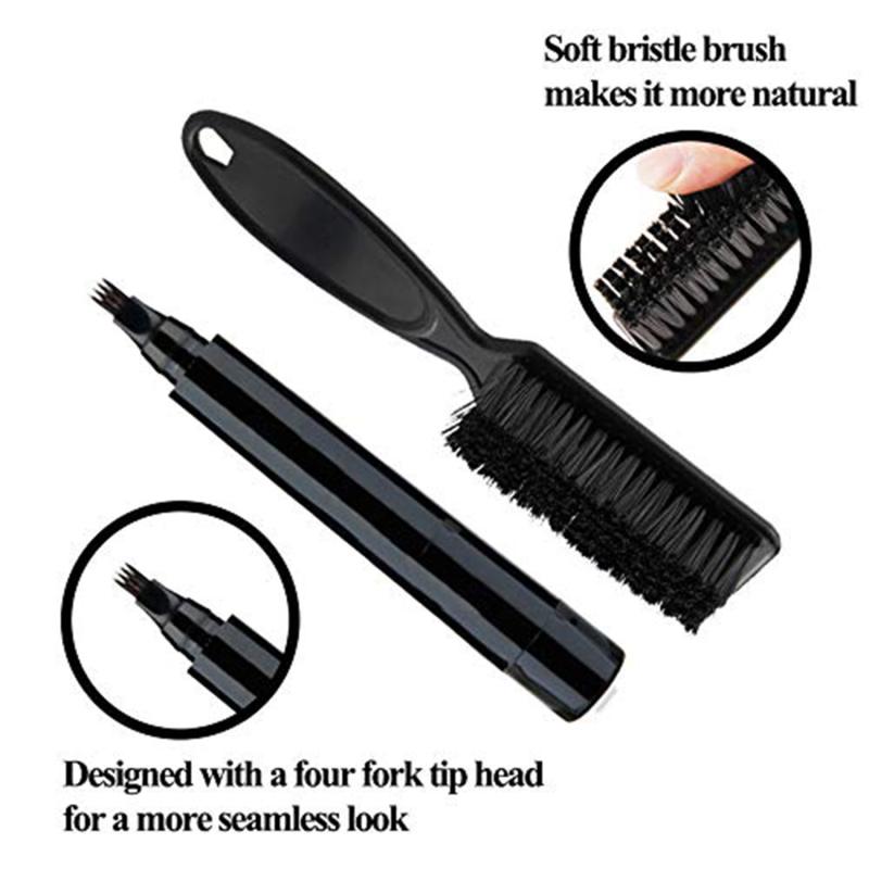 Hair Brushes Beard Pen Filler Pencil And Brush Enhancer Waterproof Filling Moustache Coloring Shaping Tools
