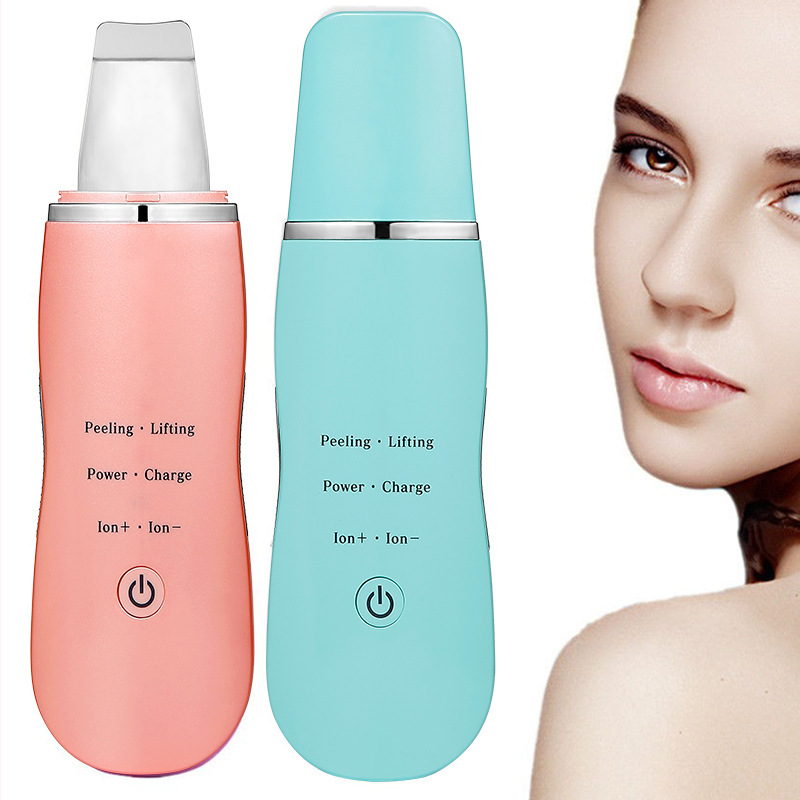 Ultrasonic Skin Scrubber Deep Cleaning Face Scrubber Vibrating Facial Cleansing Skin Spatula Peeling Beauty Instrument