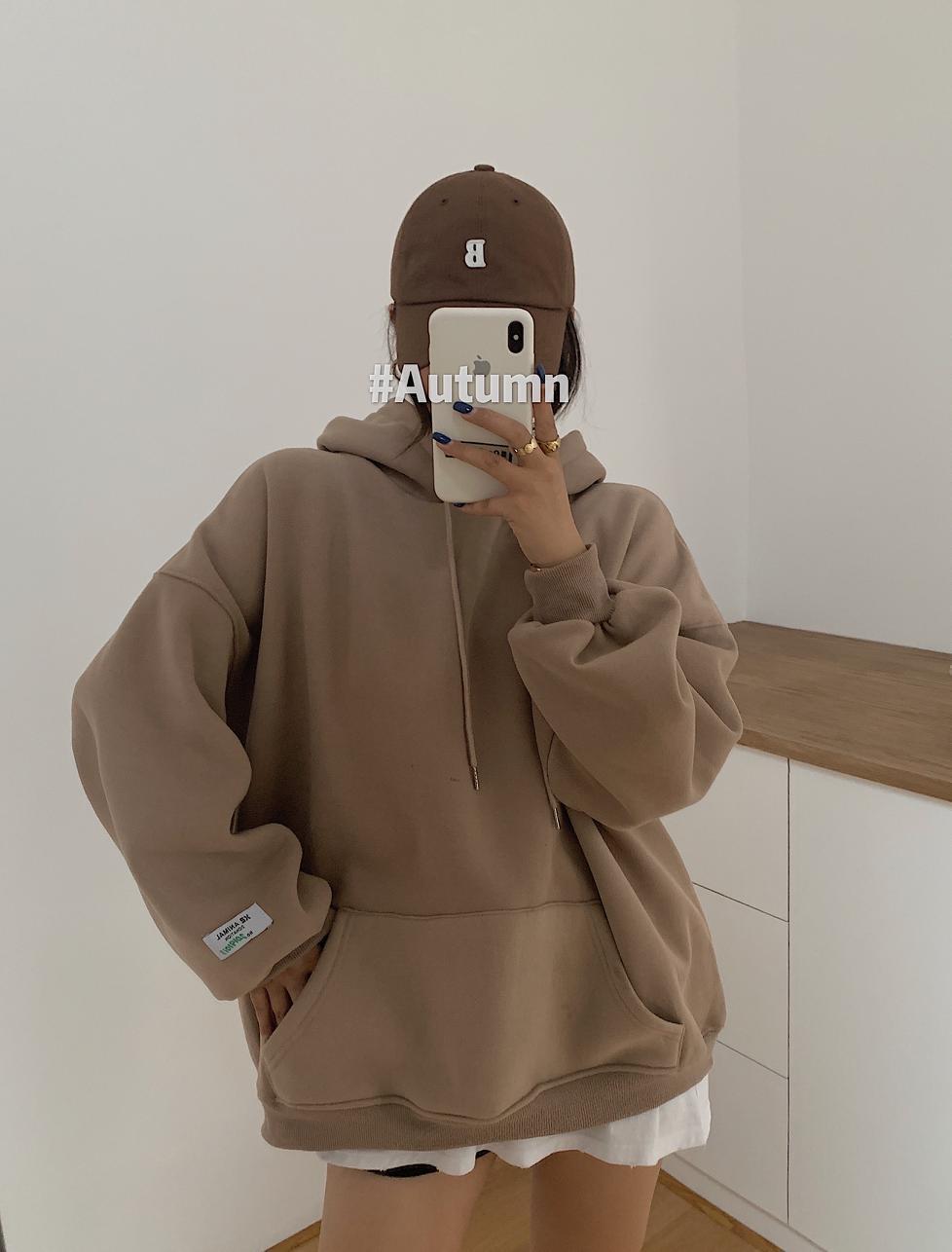 women Fleece Colorful Hoodies Autumn women's Hip Hop Solid Hooded Sweatshirts Korean Fashions brown Winter Hoodie 201126