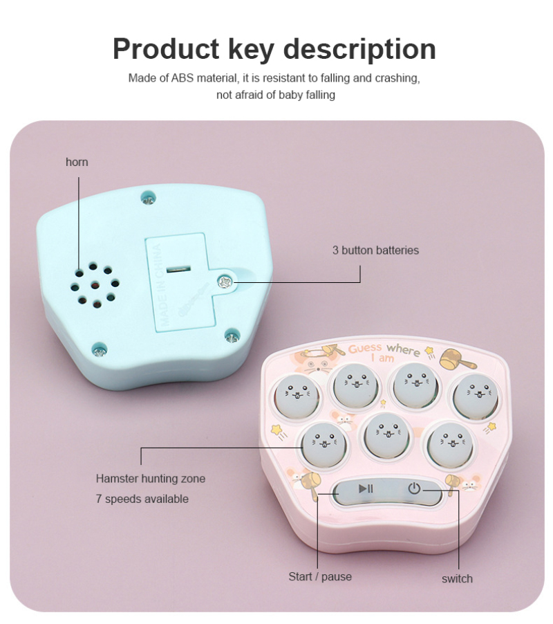 New Children Creative Puzzle Hit Gophers Memory Training Game Mini Funny Portable Educational Novelty Toys Children' Day Gift
