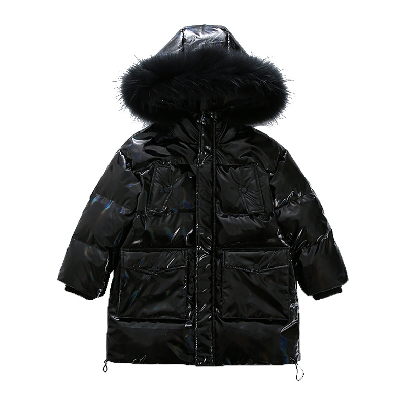 Children's down jacket 2020 new Korean girl long section big fur collar bright face down jacket children's clothing cotton jacket, Blue;gray
Children's down jacket 2020 new Korean girl long section big fur collar bright face down jacket children's clothing cotton jacket, Blue;gray