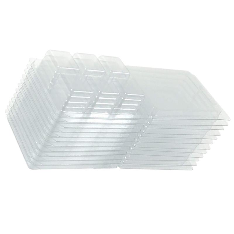 50pcs Wax Melt Containers 6 Cavity Clear Empty Plastic Wax Melt Molds for DIY
50pcs Wax Melt Containers 6 Cavity Clear Empty Plastic Wax Melt Molds for DIY