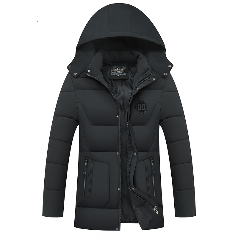 2021 New Long and Hard Warm Men Jacket Male Parka Coat with Hood Winter Business Casual Solid Q1oa, Black
2021 New Long and Hard Warm Men Jacket Male Parka Coat with Hood Winter Business Casual Solid Q1oa, Black